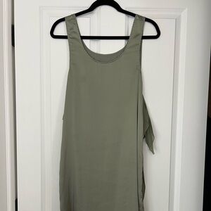 Maison Margiela green silk dress. 44.